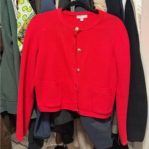 J. Crew Red Emilie sweater
